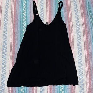 Forever 21 black mini slip dress